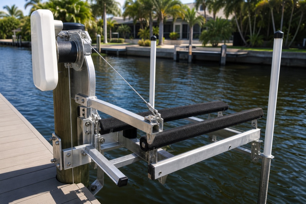 Jet Ski Lift for a Narrow Canal: Seawall-Mount & Elevator Options