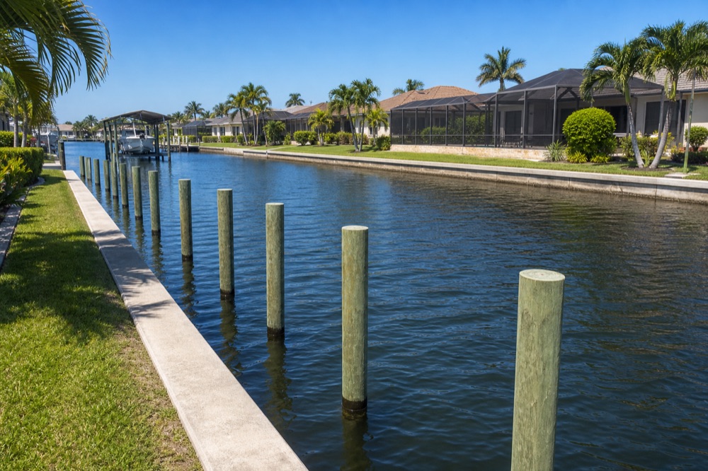Pilings in Southwest Florida by Florida Lifts & Docks