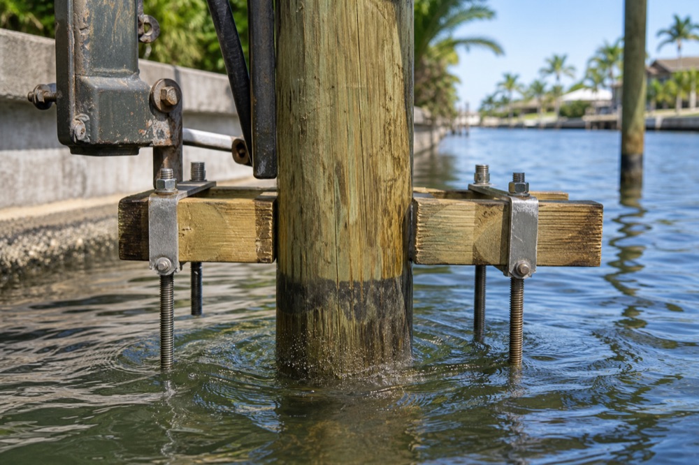 Pilings in Southwest Florida — Florida Lifts & Docks