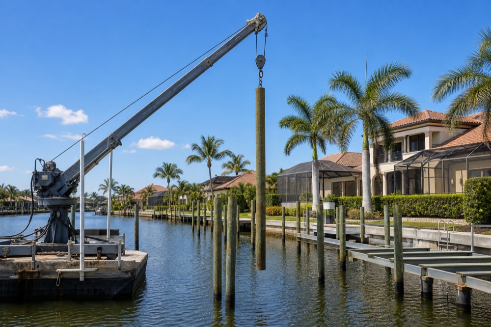 Wood vs. Concrete vs. Composite Dock Pilings: Which Lasts Longest in Saltwater?